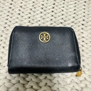 Tory Burch mini coin Wallet with Gold Logo